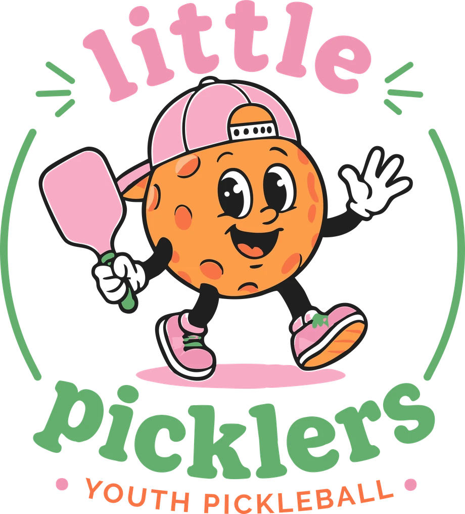Little Picklers — youth pickleball mascot